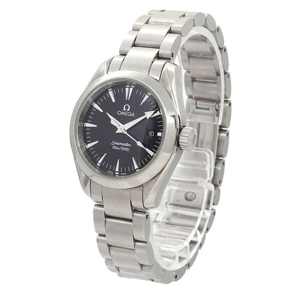 Omega Seamaster Aqua Terra 2577 50 Ladies Watch Date Black Quartz Watch main image 4
